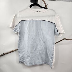 Reiss Egyptian cotton color block short sleeve